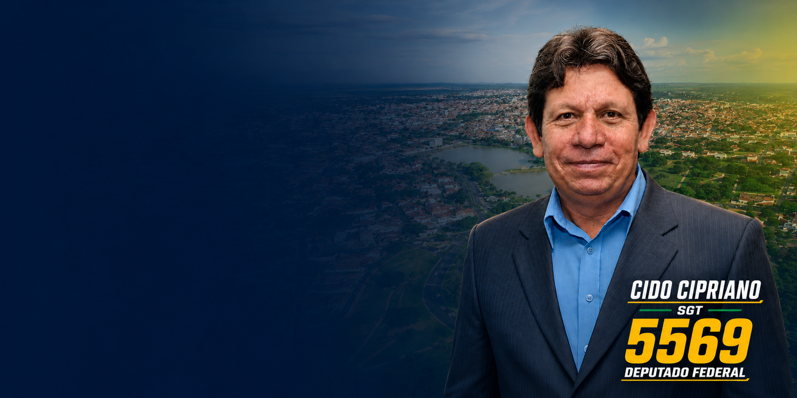 Sargento Cipriano em retrato institucional